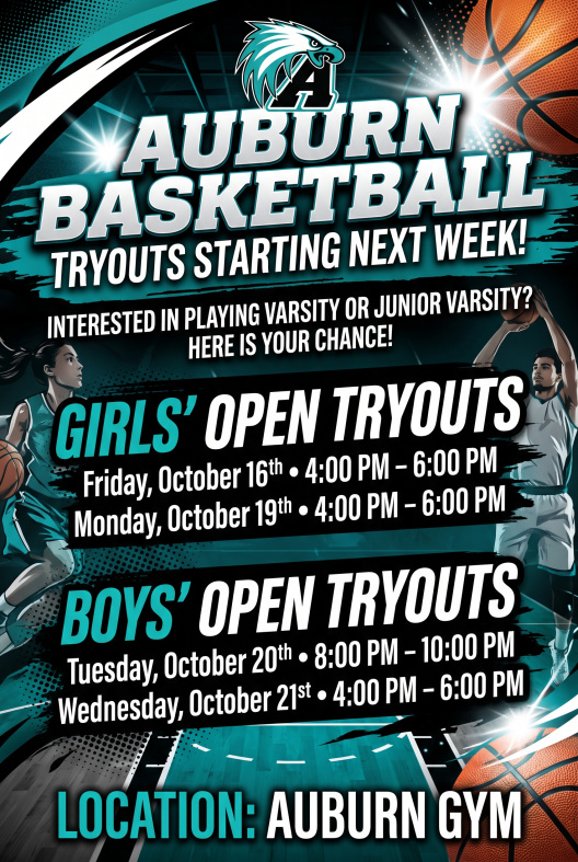 Auburn Basketball Tryouts