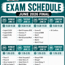 June Exam Schedule